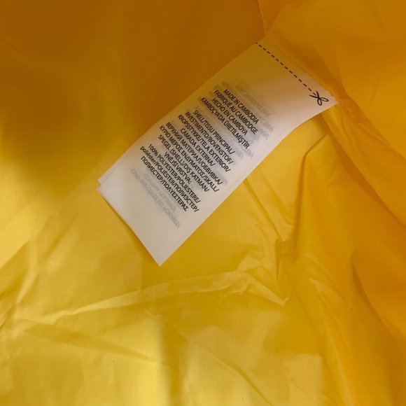 Polo Ralph Lauren Puffer Jacket Down Fill Glacier Hooded Yellow Blue - Picture 14 of 16